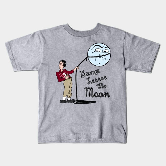 George Lassos The Moon - It's a wonderful life tribute Kids T-Shirt by Gimmickbydesign